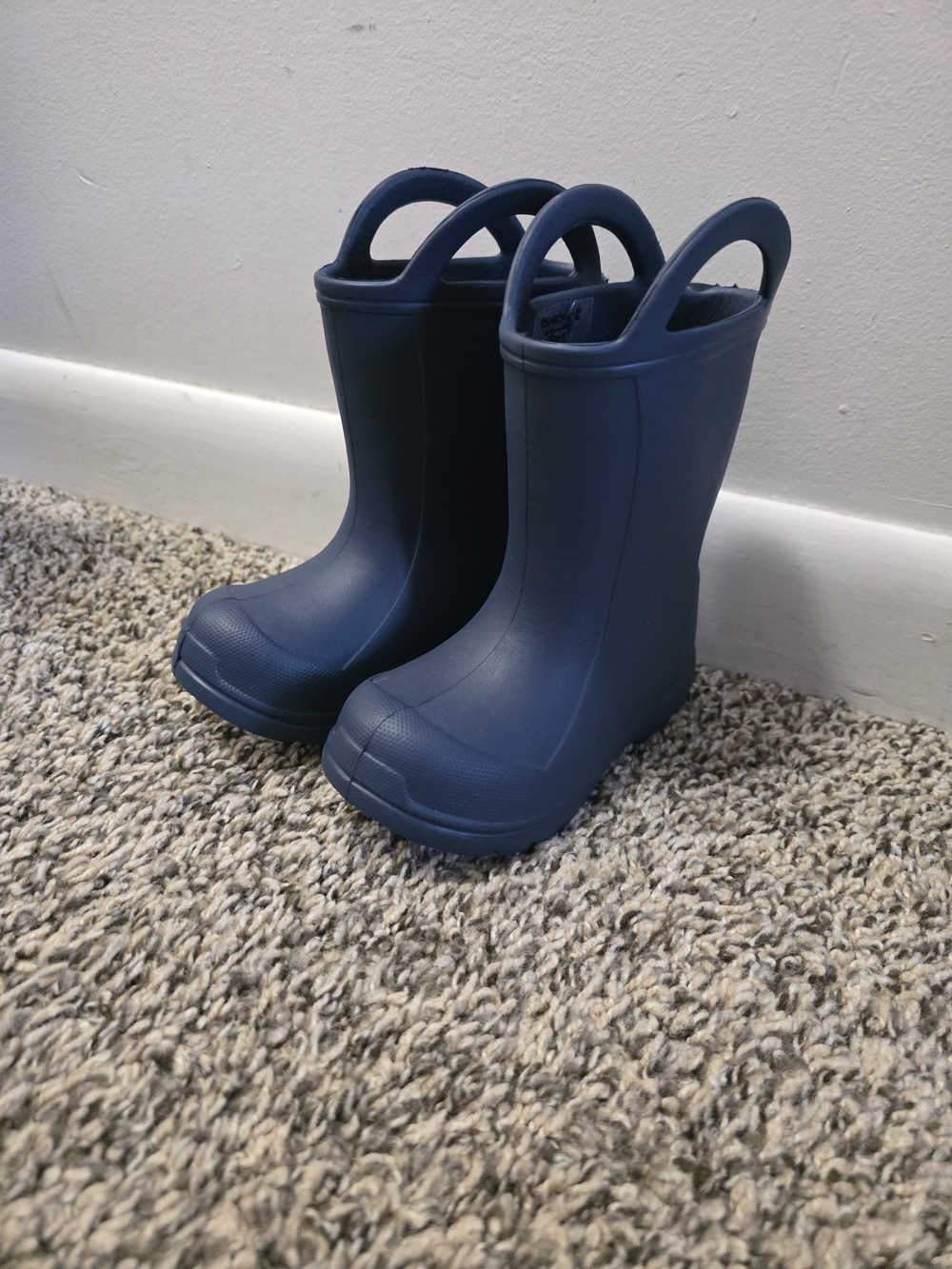 BearPaw Kids Navy Blue Waterproof Pull-On Rain Boots